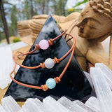 Bohemian Peace Love Groovy Choker Gemstone Necklaces