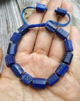 Chunky Lapis Lazuli Love Bracelet