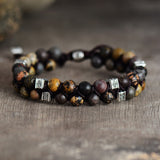 Steampunk Jasper Friendship Stability Bracelet