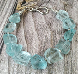 Chunky Blue Glass Sincerity Bracelet