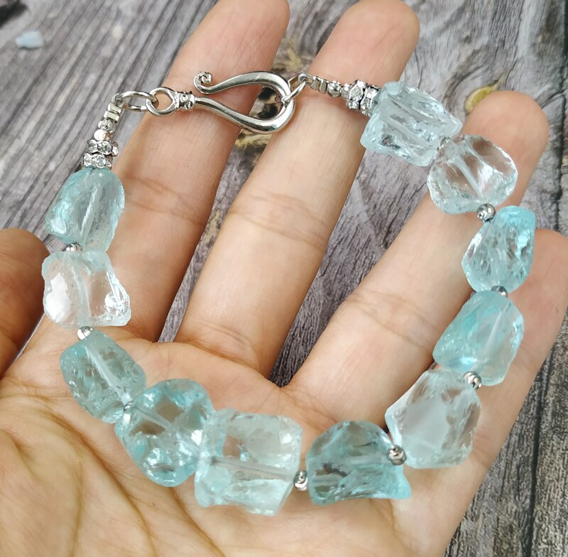 Chunky Blue Glass Sincerity Bracelet