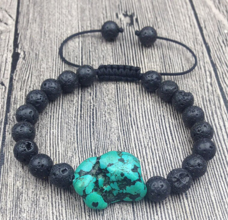 Chunky Turquoise Clarity Bracelet