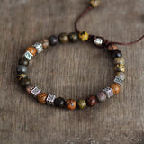 Jasper Steampunk Passion Friendship Bracelet