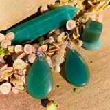 Gemstone Teardrop Earrings