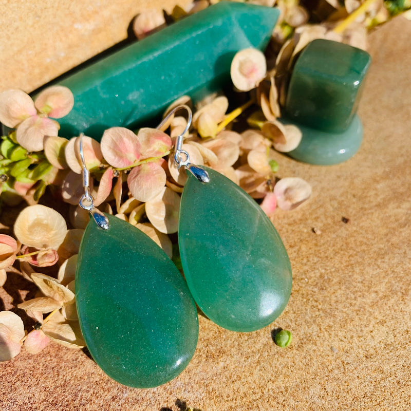 Gemstone Teardrop Earrings