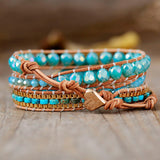 Soothing Amazonite 3 Wrap Bracelet