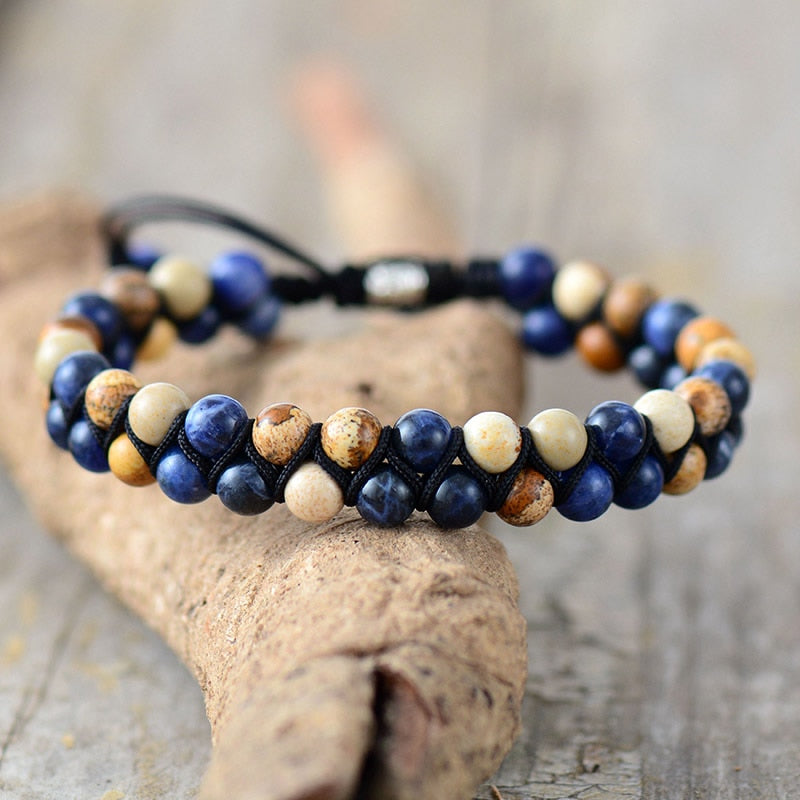 Natural Stone Corded Energy Friendship Bracelets