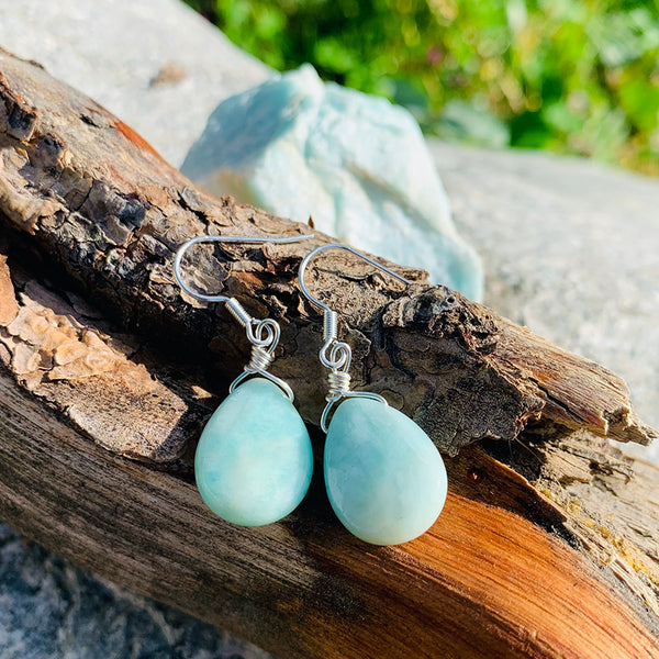 Soothing Amazonite Drop Earrings