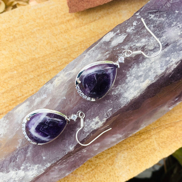 Amethyst Teardrop Earrings