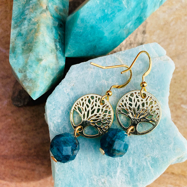 Apatite Tree of Life Earrings