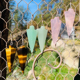 Arrowhead Natural Stone Drop Earrings