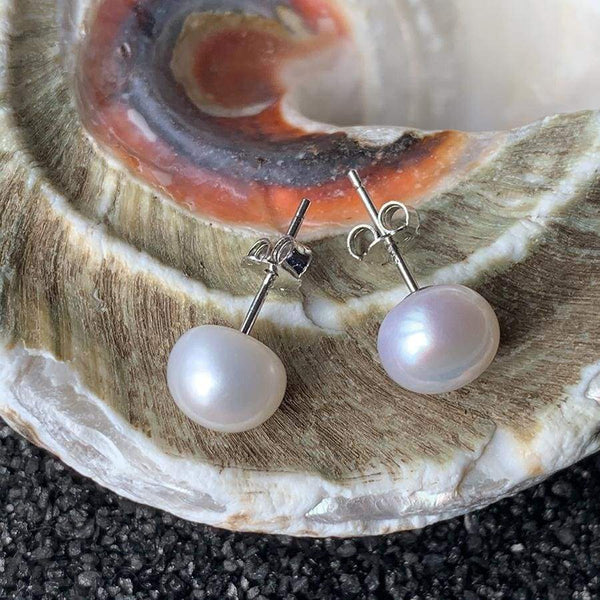 Classic Freshwater Pearl Stud Earrings