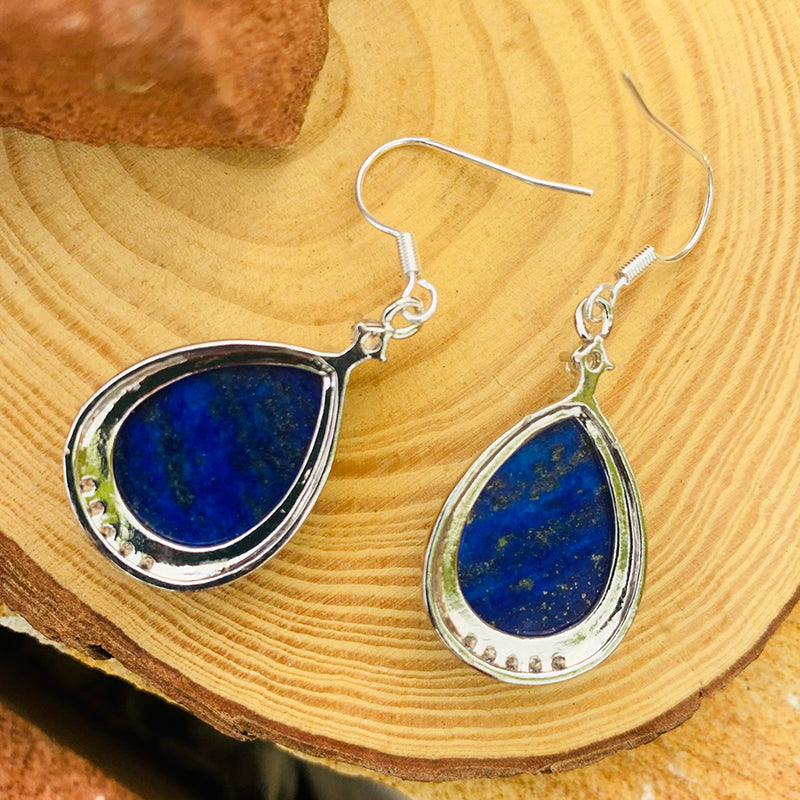 Lapis Lazuli Teardrop Earrings