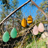 Gemstone Teardrop Earrings