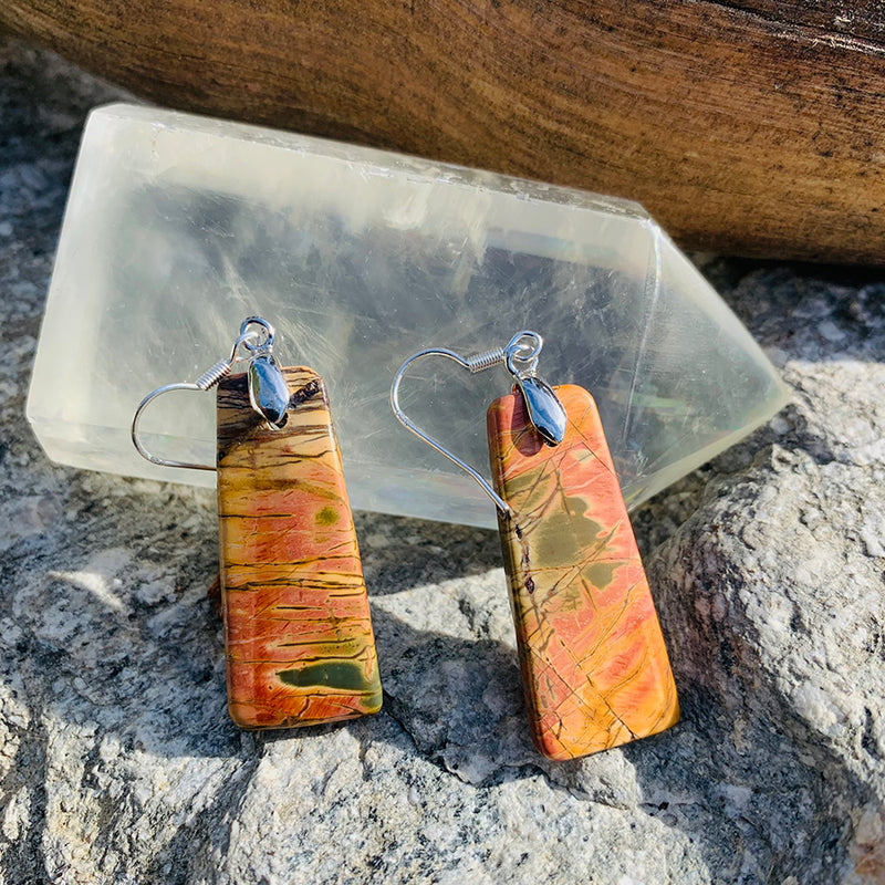 Picasso Jasper Drop Earrings