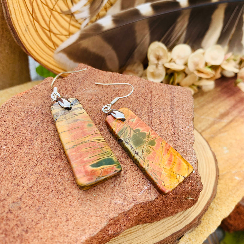 Picasso Jasper Drop Earrings