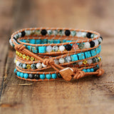 Energy Balancing Turquoise 5 Wrap Bracelet