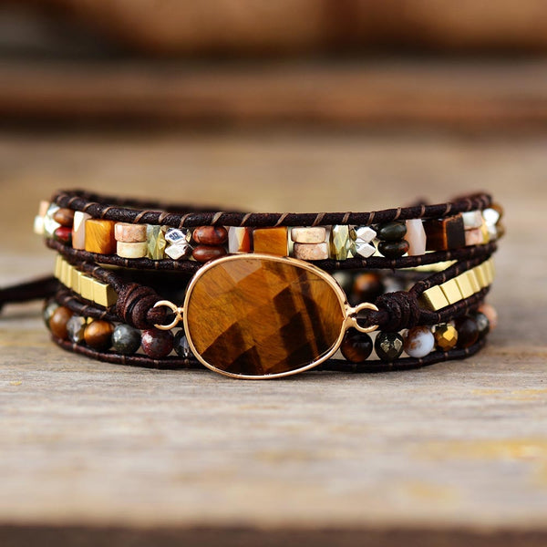 Jasper Healing 3 Wrap Bracelet