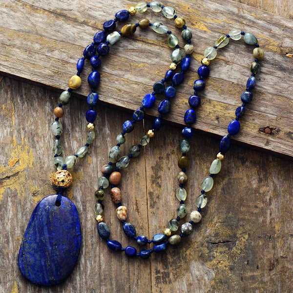 Lapis Lazuli Uplifting Pendant Necklace