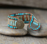 Bohemian Agate Soothing Cuff Bracelet