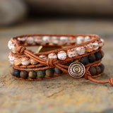 Protective Tiger's Eye 3 Wrap Bracelet