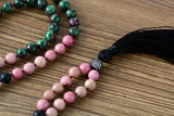 Ruby in Zoisite108 Bead Mala Tassel Necklace