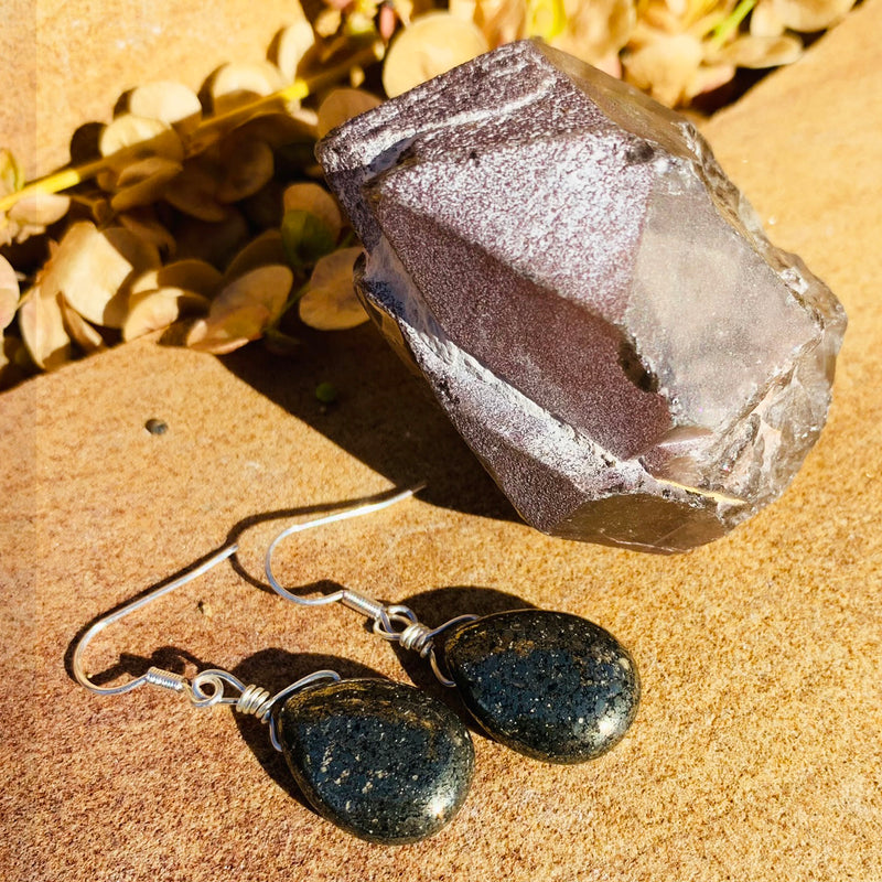 Pyrite Power Drop Earrings