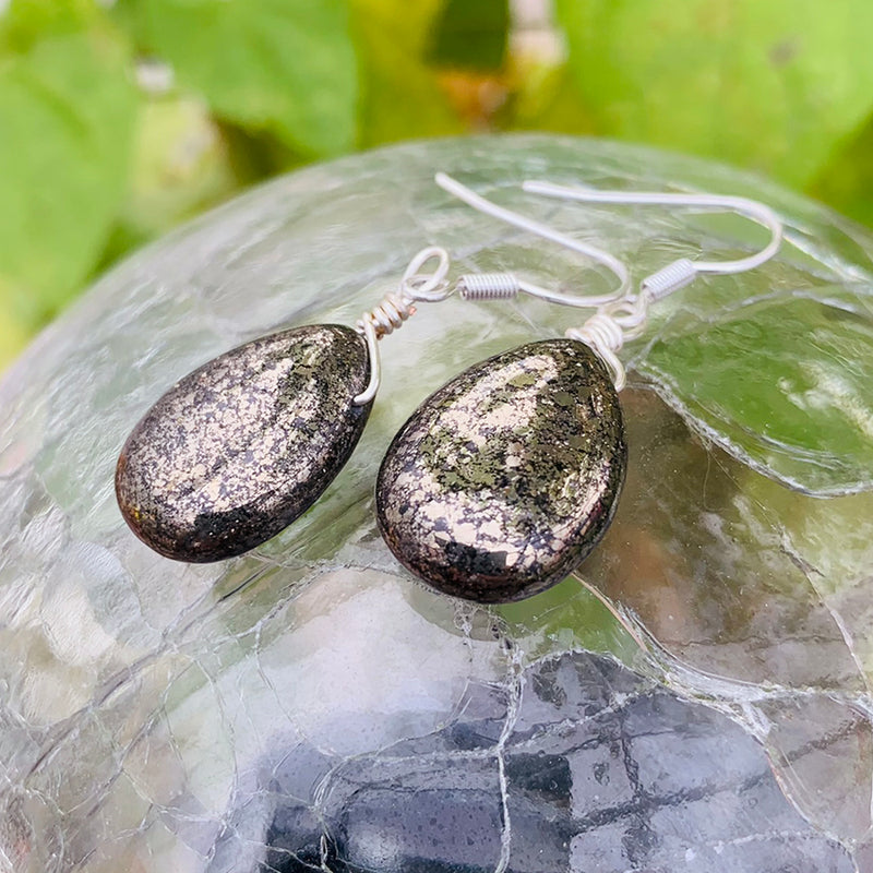 Pyrite Power Drop Earrings