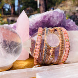 Loving Rose Quartz 5 Wrap Bracelet