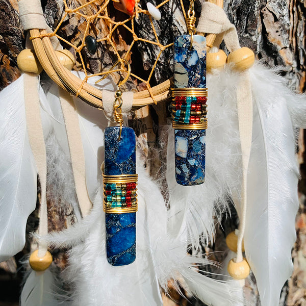 Sea Sediment Jasper Drop Earrings