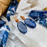 Bohemian Creative Sodalite Drop Earrings