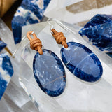 Bohemian Creative Sodalite Drop Earrings