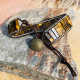 Tiger's Eye Grounding Wrap Bracelet