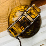 Tiger's Eye Grounding Wrap Bracelet