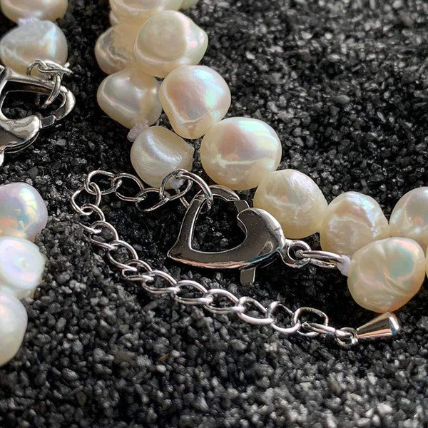 Timeless Baroque Pearl Necklace & Bracelet set