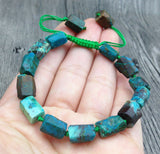 Chunky Turquoise Chrysocollas Harmony Bracelet