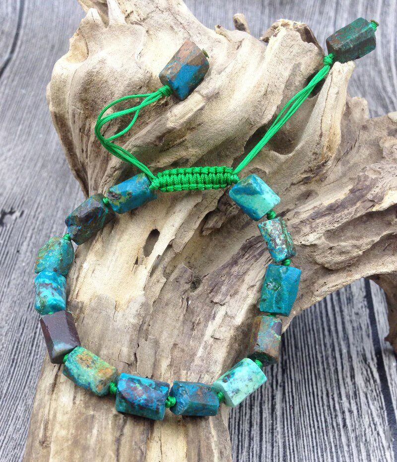 Chunky Turquoise Chrysocollas Harmony Bracelet